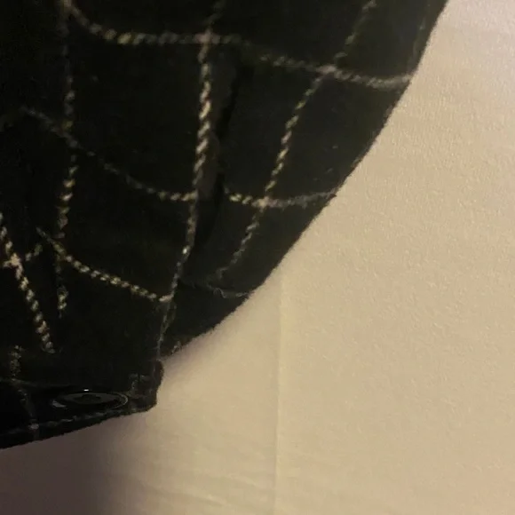 Forever 21 Black Checkered Cropped Blazer - Picture 9 of 10